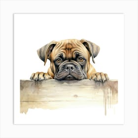 Boxer Dog 18 Art Print