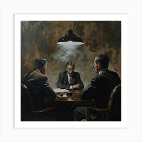 A Task Delegation Oil Painting Illustration 1718669622 3 Art Print