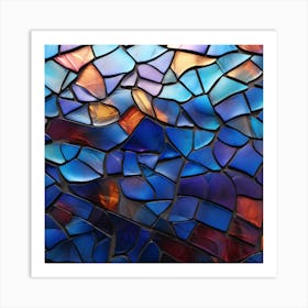 Stained Glass Background Art Print