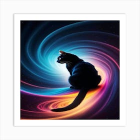 Galaxy Cat Art Print