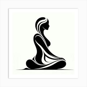 Meditating Woman 1 Art Print