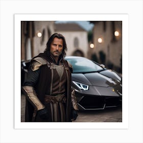 Aragorn and Lamborghini 1 Art Print