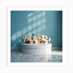 Roses In A Vase Art Print