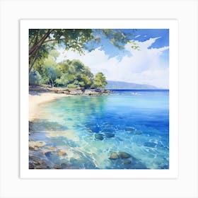 AI Azure Dreams  Art Print