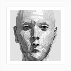 Face Of A Man Art Print