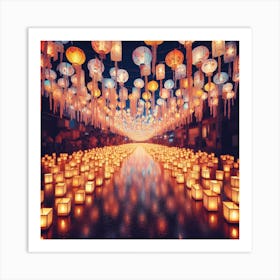 Chinese Lanterns Art Print