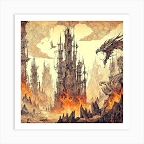 Inventive Inferno Art Print