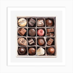 Chocolates In A Box 3 Art Print