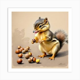 Chipmunk 7 Art Print