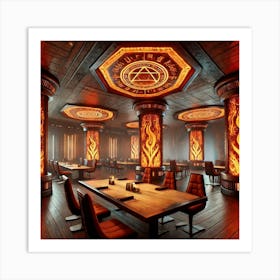 Embersflametavern Dininghall Art Print