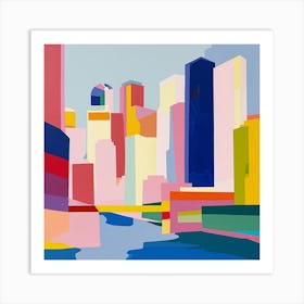 Abstract Travel Collection Boston Massachusetts 2 Art Print