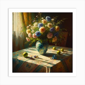 Flowers In A Vase 3 Art Print