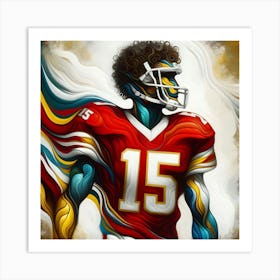 Mahomes in Motion Art Print