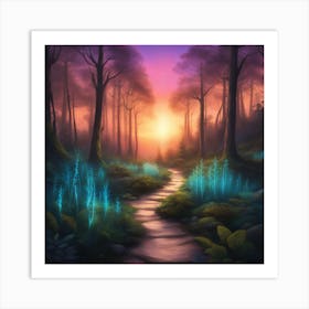 Forest Path Art Print