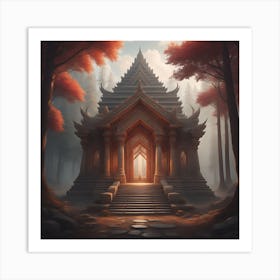 The Glowing Temple Art Print