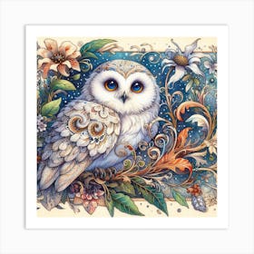 A Snowy Owl 1 Art Print