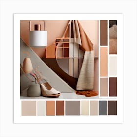 Neutral Color Palette Art Print