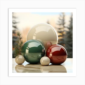 Christmas Ornaments 15 Art Print