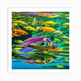 Colorful Fishes Art Print