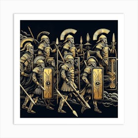 Spartan Warriors Art Print