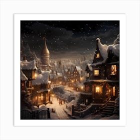 Whimsical Winter Whirl Art Print