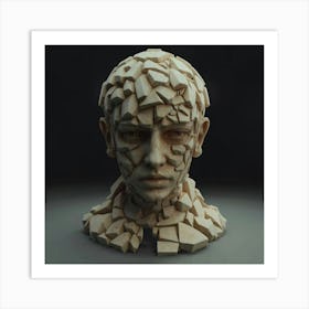 Head Of A Man 2 Art Print