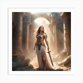 Wonder Woman Paintings Art Print Art Print