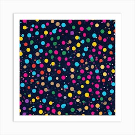 Polka Dots Background Art Print