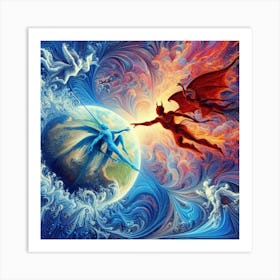 Angels And Demons Art Print