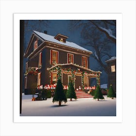 Christmas House 44 Art Print