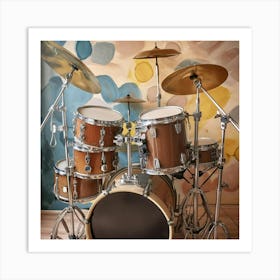 Drum Set Photo Art Print