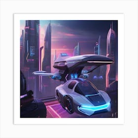 Futuristic Car Art Print