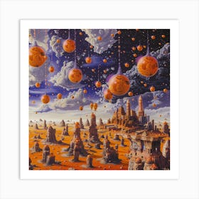 Alien City 3 Art Print