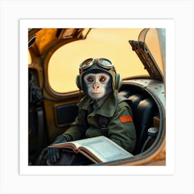 Flux Schnell A Curious Capuchin Monkey With A Youthful Face Br 2 Art Print