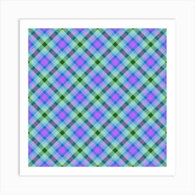 Plaid Fabric 76 Art Print