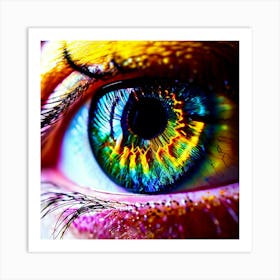 Colorful Eye 1 Art Print