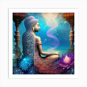 Siren Buddha #6 Art Print