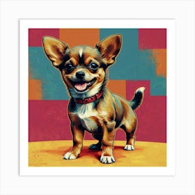 Chihuahua Pop Art Art Print