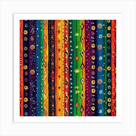 Navratri Themed Banner Texture With Vibrant Colo 17 Art Print