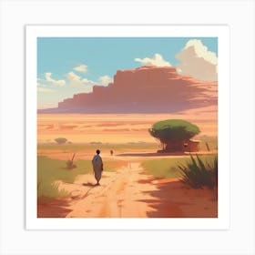 Desert Landscape 60 Art Print