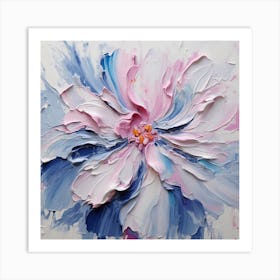 Abstract Flower Painting 1 Art Print