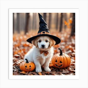 Halloween Puppy Art Print