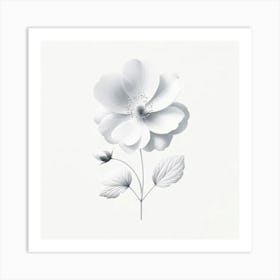 White Flower 10 Art Print