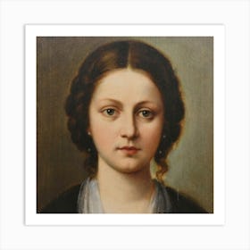 Portrait Of A Young Woman Art Print