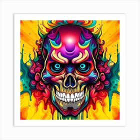 Day Of The Dead Skull Art Print