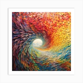 Rainbow Vortex Art Print