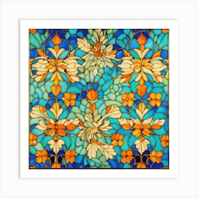 Stained Glass 6 Art Print