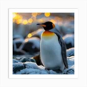 King Penguin 4 Art Print