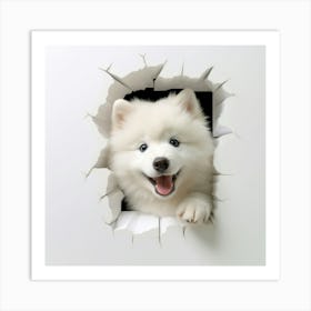 Samoyed Puppy Art Print