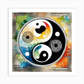 Yin Yang Symbol 6 Art Print